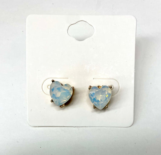 Heart Shaped Stud Earrings