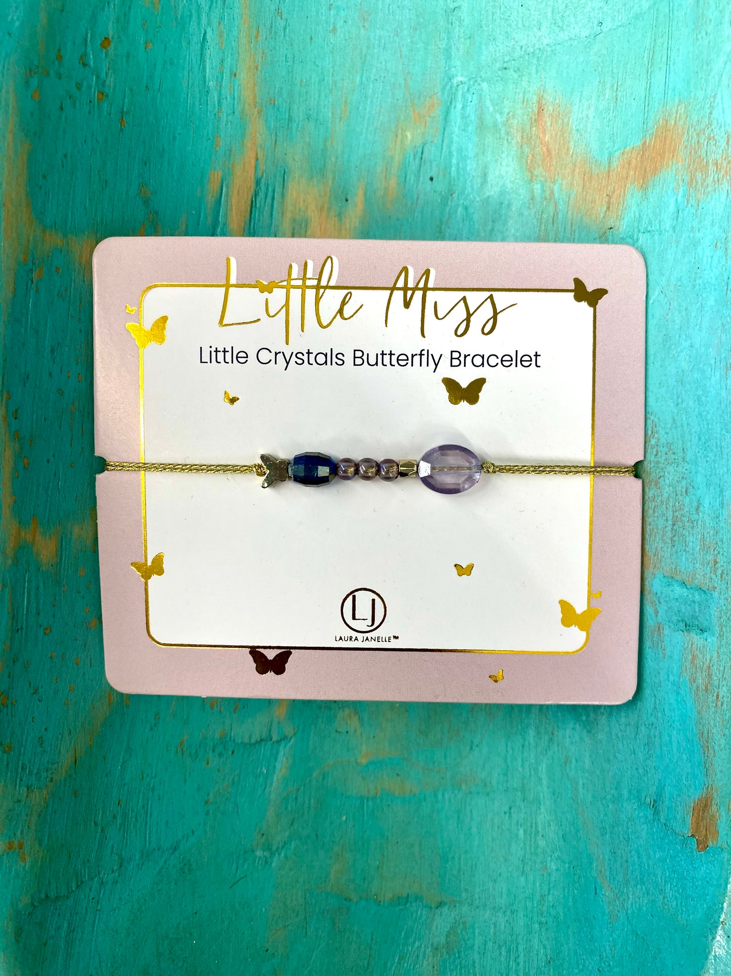 Little Miss Little Crystals Butterfly or Star Bracelet / Laura Janelle