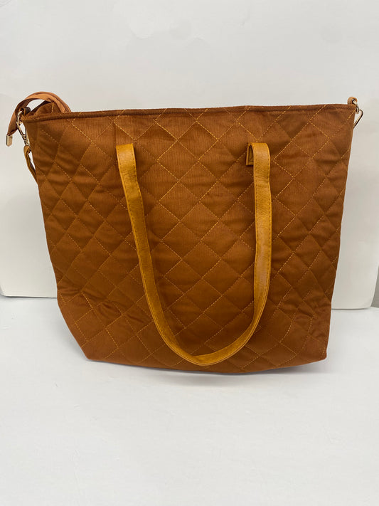 Be Clever Sadieville Quilted Tote Bag Brown