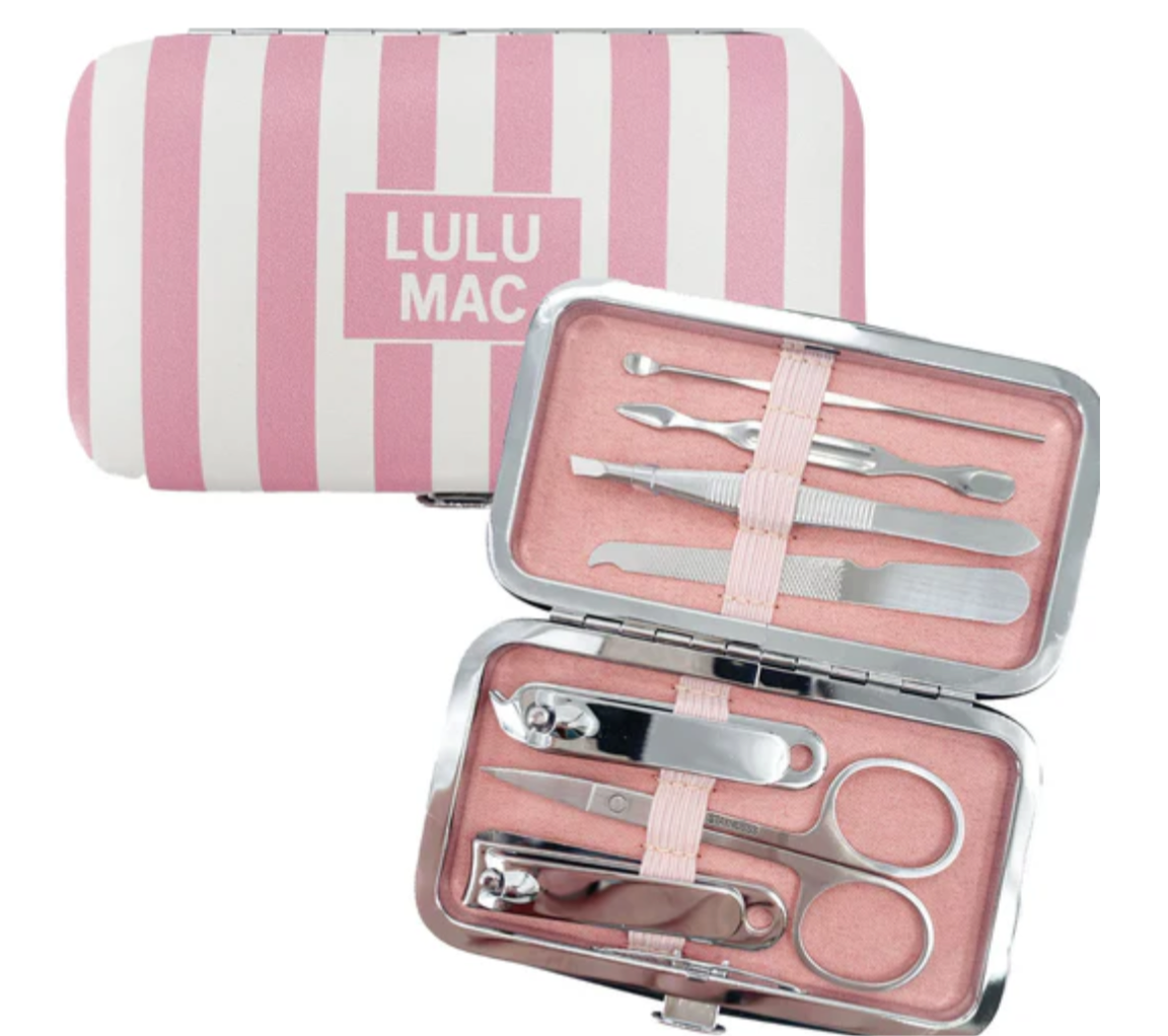 LULU MAC Striped Darby Manicure Set