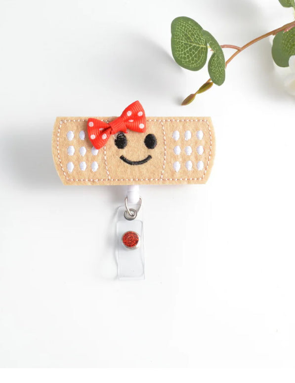 Fuzzy Buddy Band Aid - Badge Reel