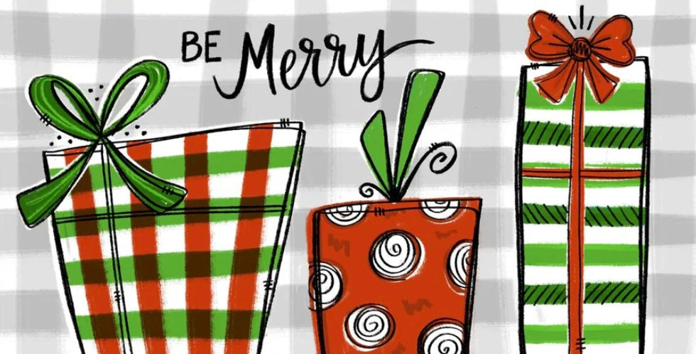 Be Merry Presents Lumbar Pillow Swap - Luckybird