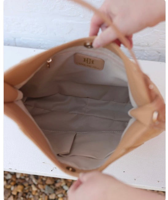 Hadlee Hobo Bag Natural - Caroline Hill