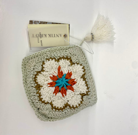 Rochelle Crochet Flower Coin Pouch