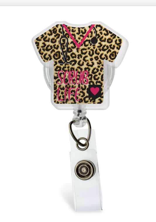 Leopard Scrub Life - Badge Reel