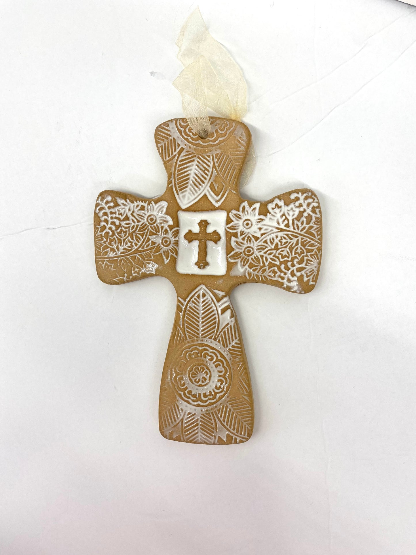 Tab Boren (Large) Textured Cross