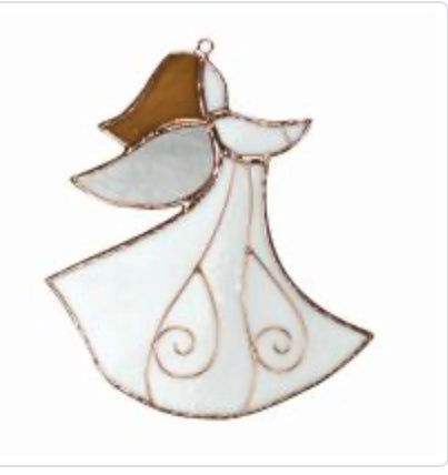 Stained Glass Angel Suncatcher