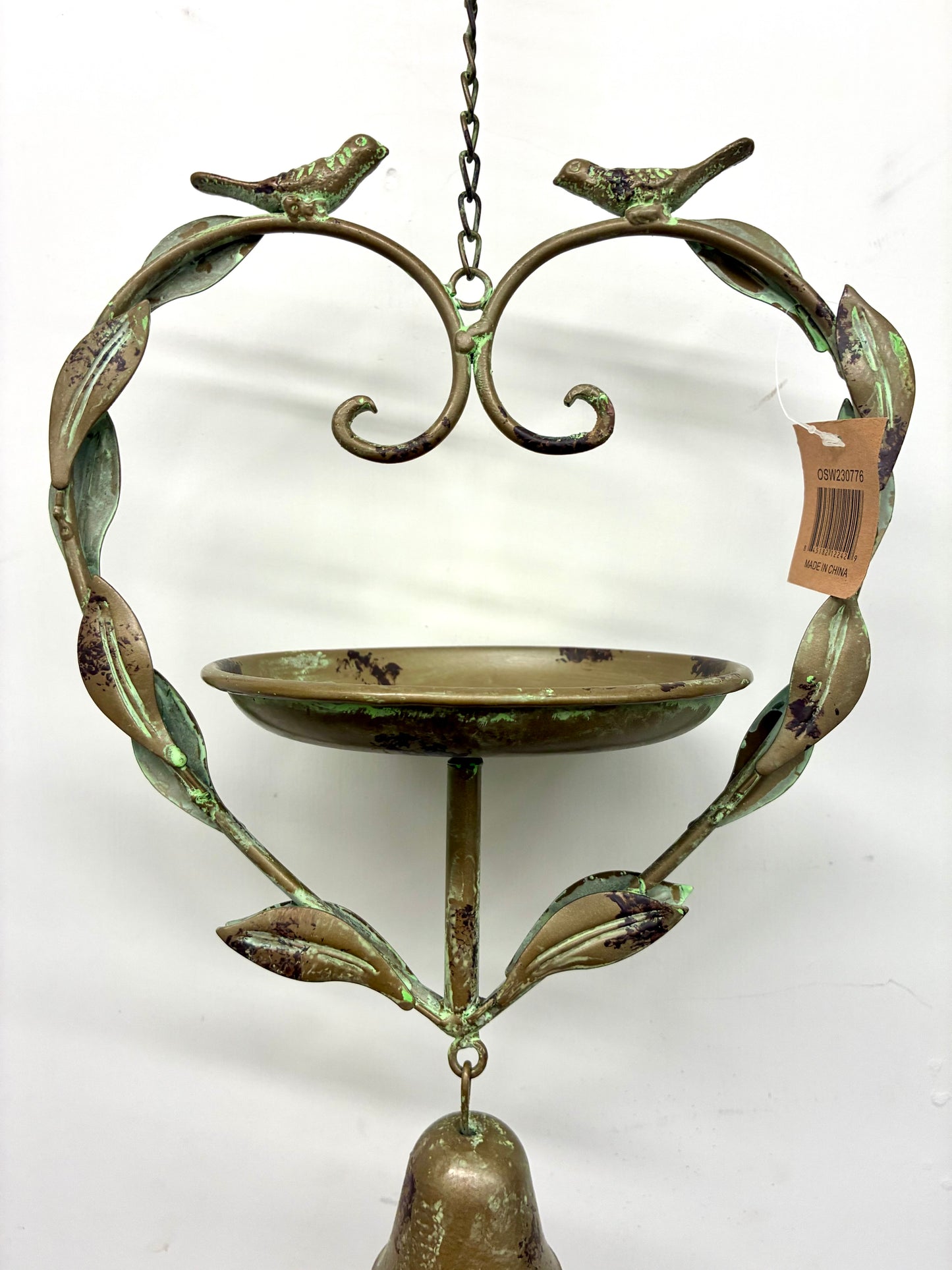 Heart Windchime Birdfeeder