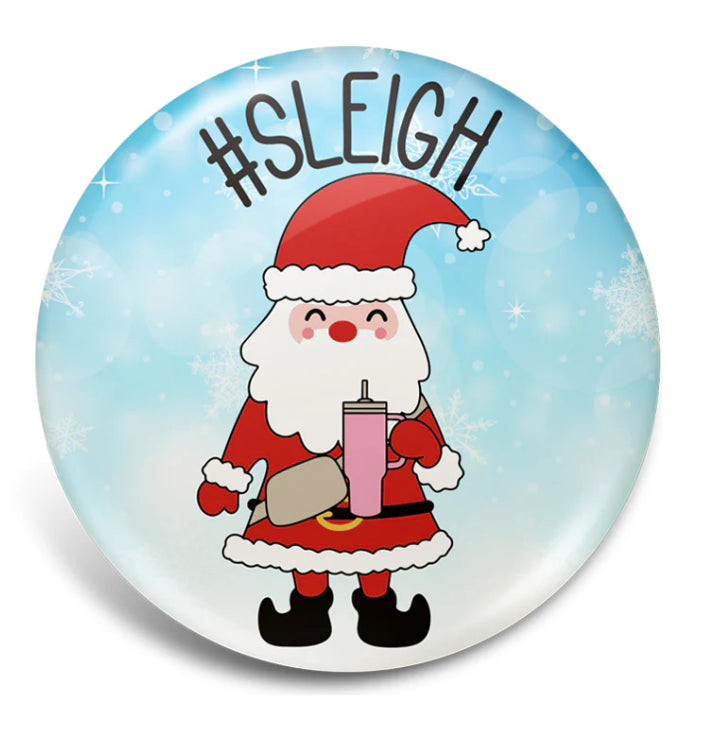 Sleigh Santa Badge Reel