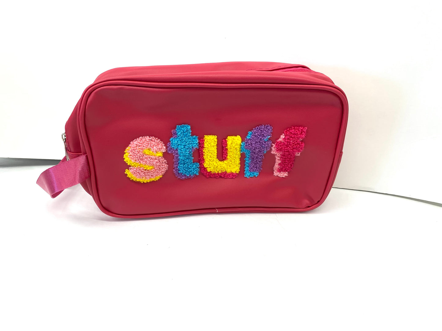 Multi Color “Stuff” Rectangle Cosmetic Bag / 4 colors available