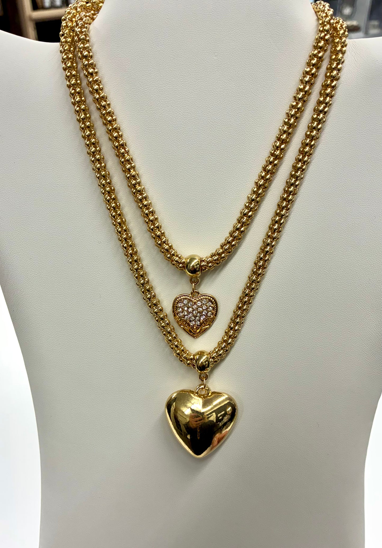 Two In One Heart Necklace