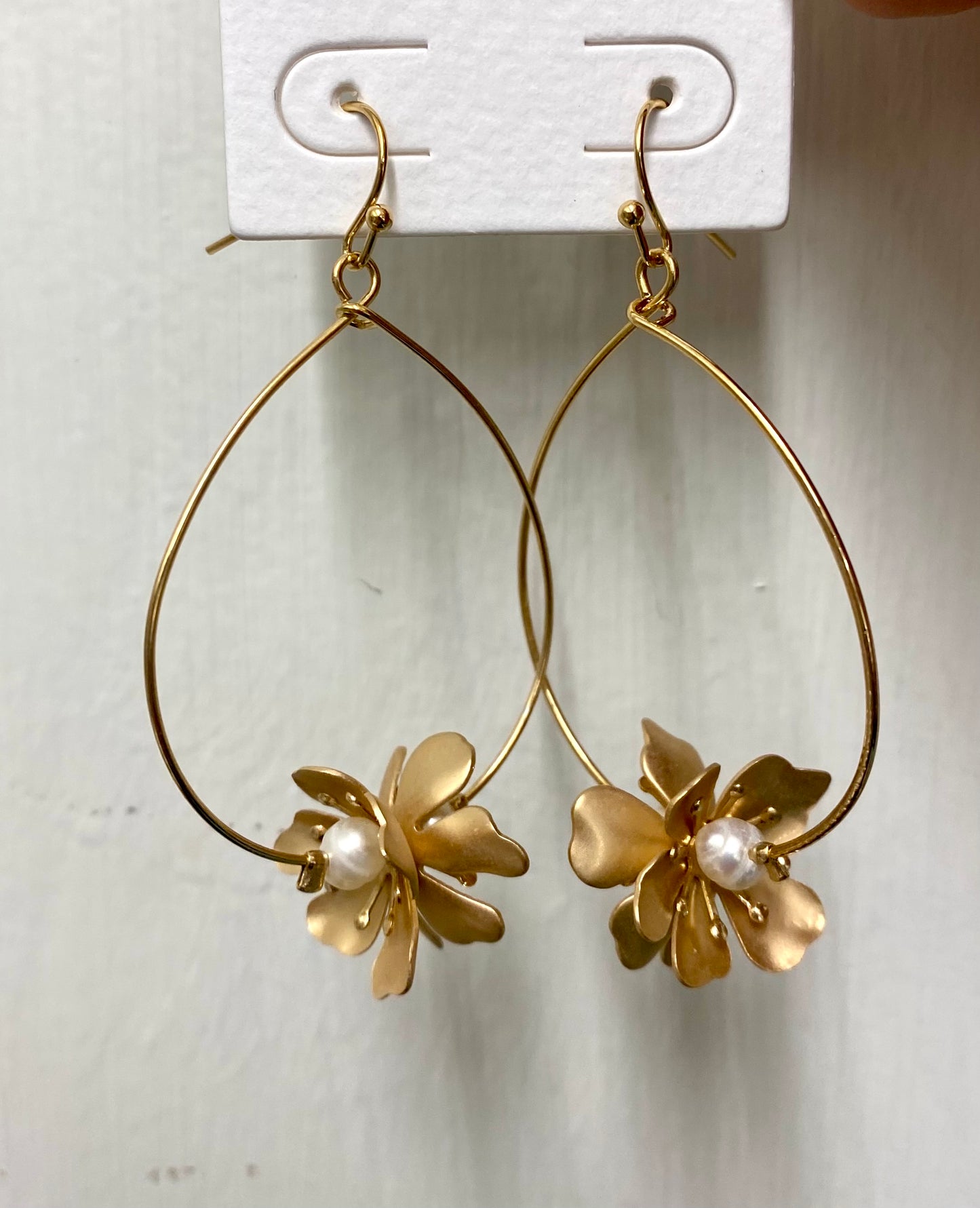 Pearl Flower Earrings