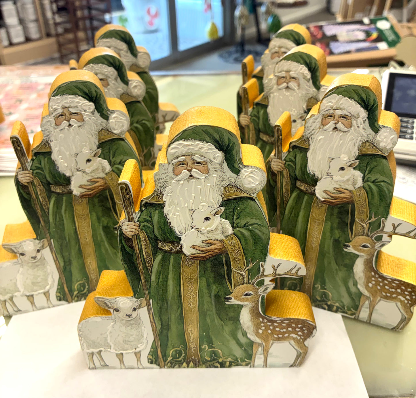 Cutout Woodland Santa & Animals