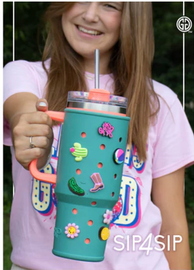 Sip 4 Sip Tumbler Sleeve for 40oz Tumblers - Water Resistant Non Slip Easy To Clean Customizable