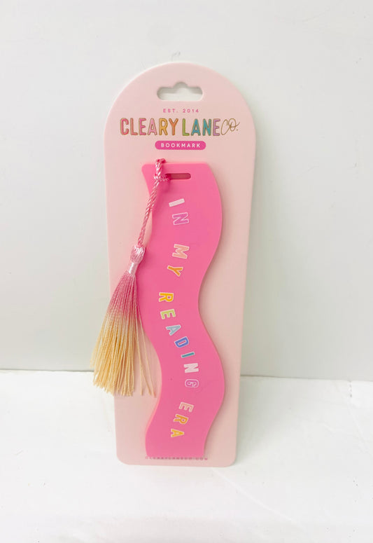 Acrylic Bookmark with Tassel - In My Reading Era: Bubblegum