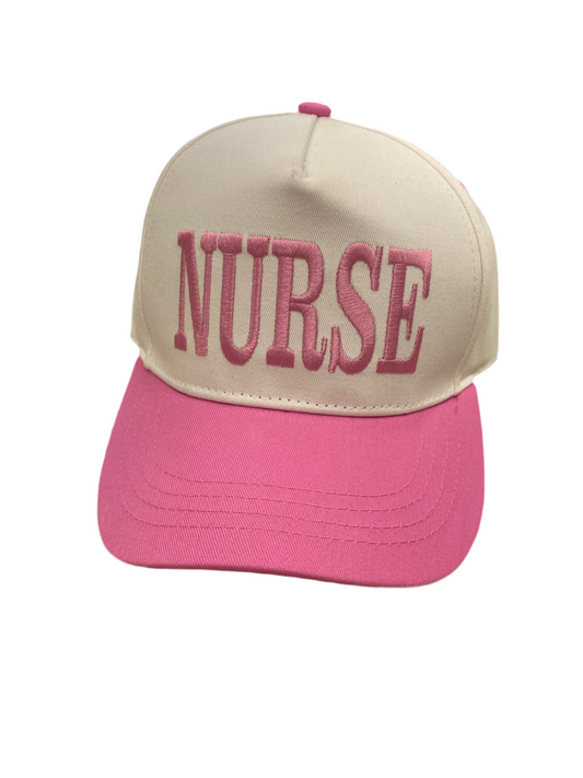 LULU MAC Pink Trucker Cap - Nurse