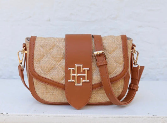 Griffin Crossbody Bag Natural Saddle DQ - Caroline Hill