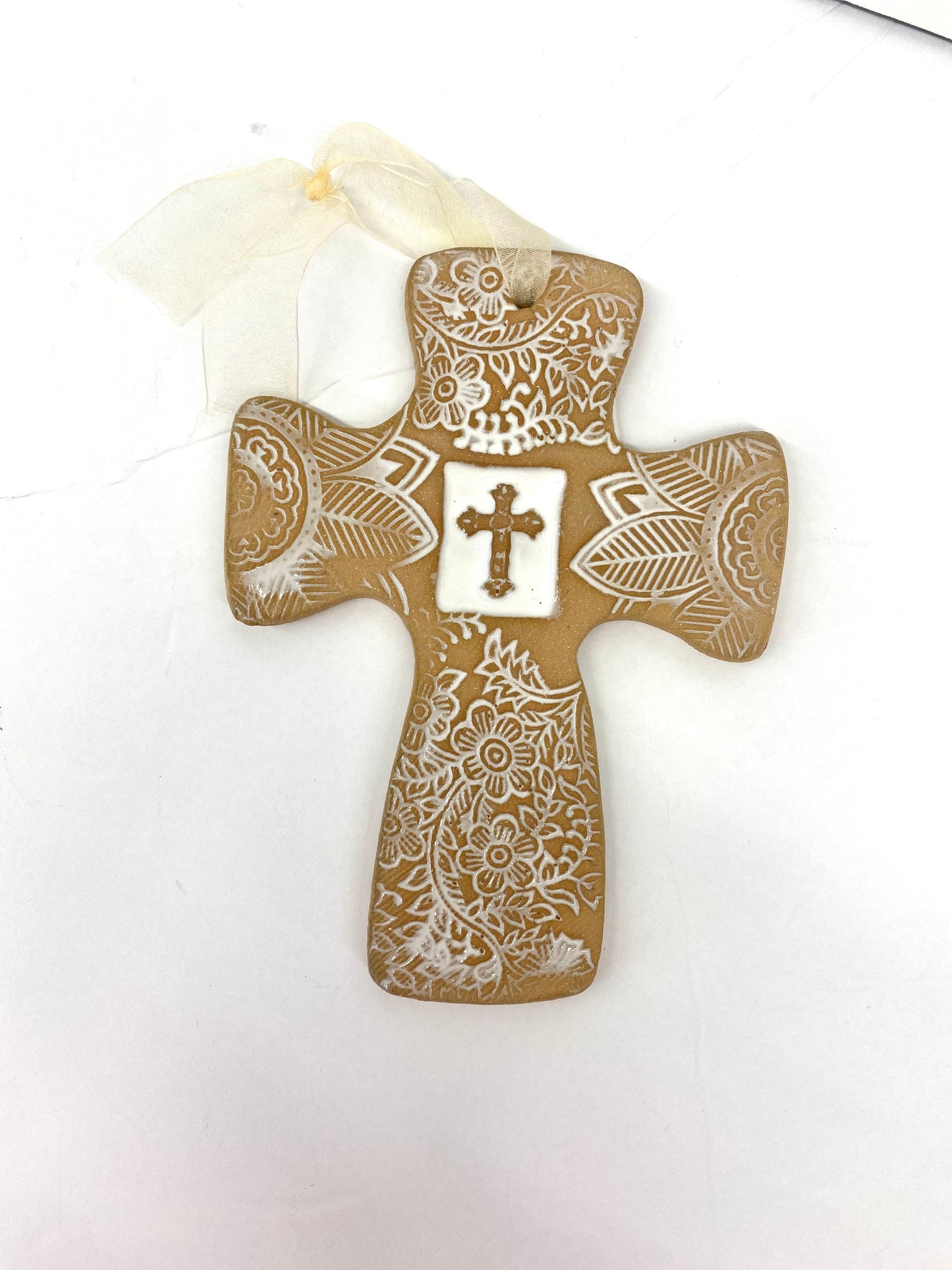 Tab Boren (Large) Textured Cross