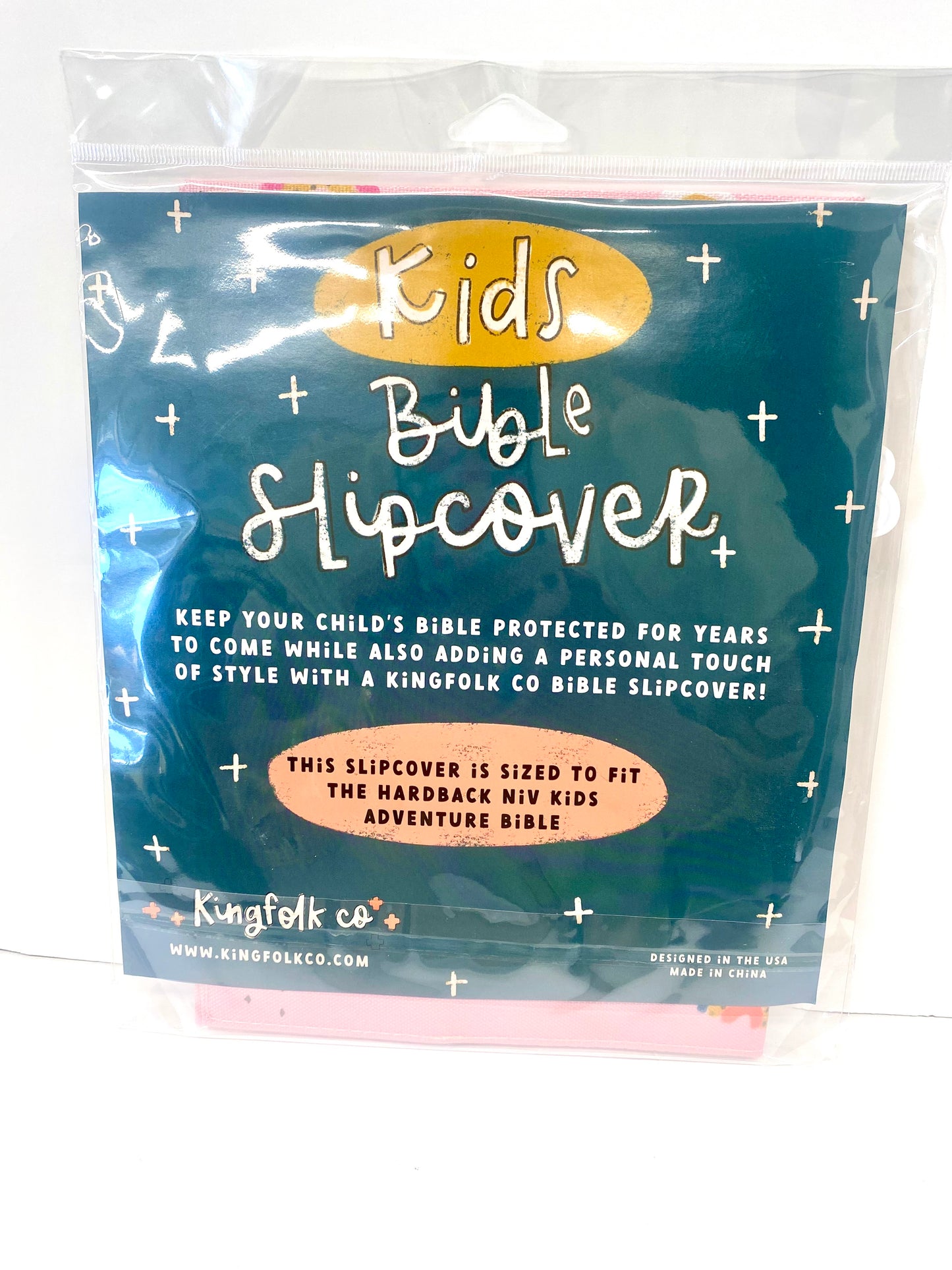 Kids Adventure Bible Slipcover by Kingfolk Co. “Jesus Loves” add your child’s name!!