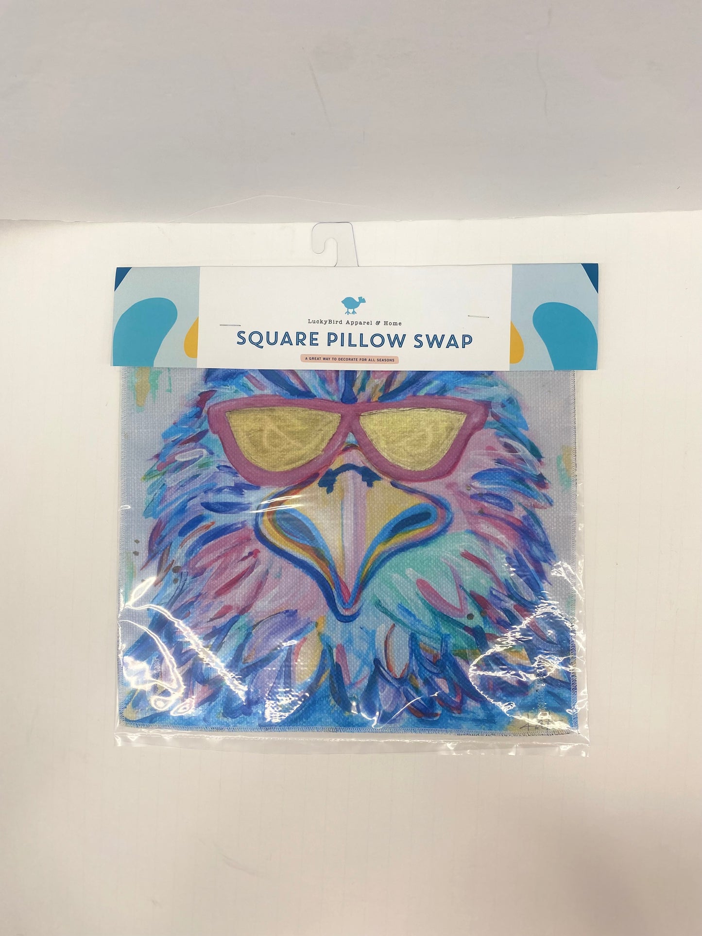 Lucky Bird Square Pillow Swaps for Button Pillows