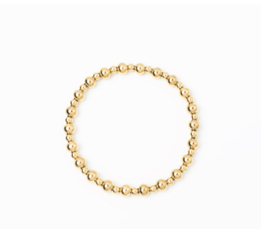 Meralora Beaded Stretch Bracelet 6 & 4 mm