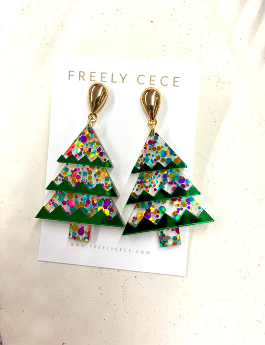 Christmas Tree Earrings
