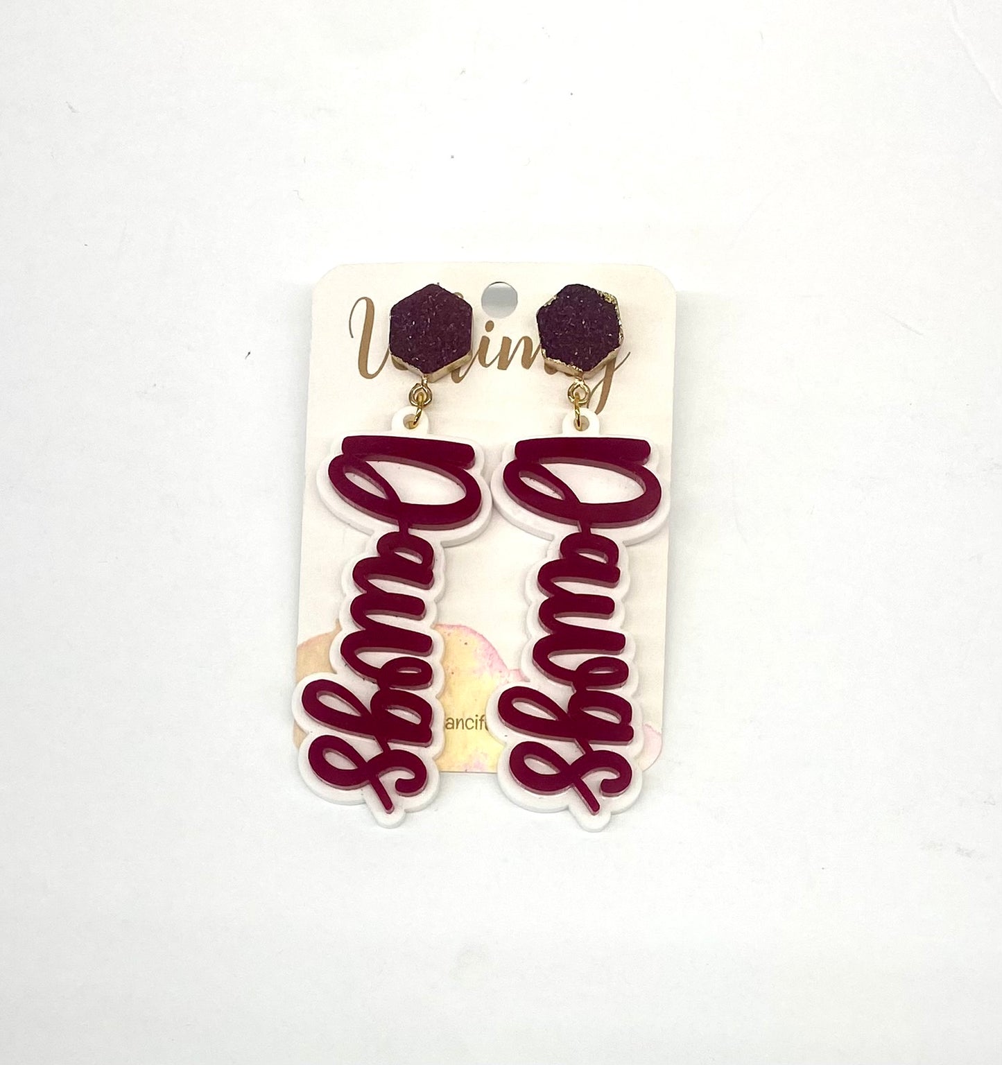 MS State “DAWGS” Earrings / Whimsy Jewels