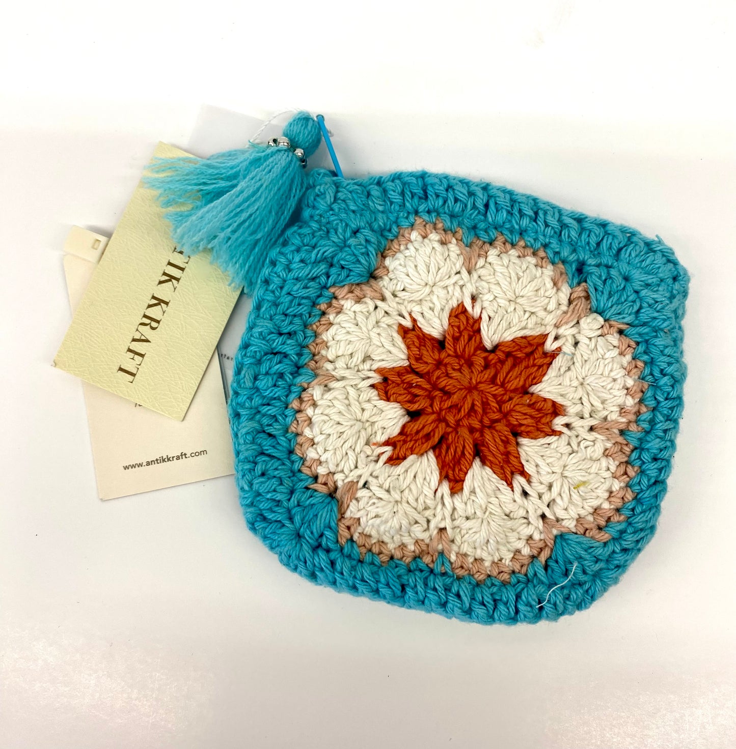 Rochelle Crochet Flower Coin Pouch