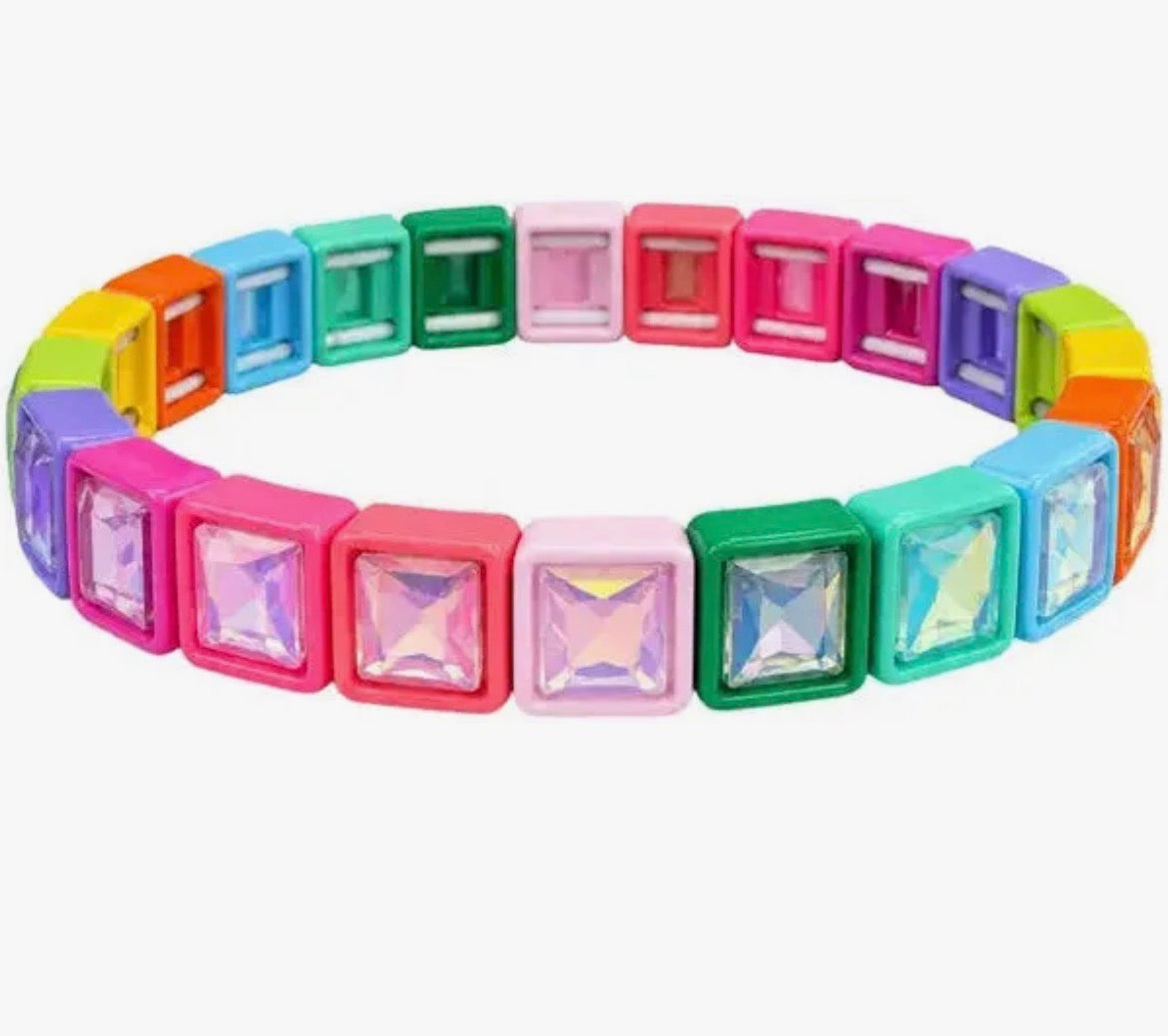 LULU MAC Rhinestone Stretch Bracelets