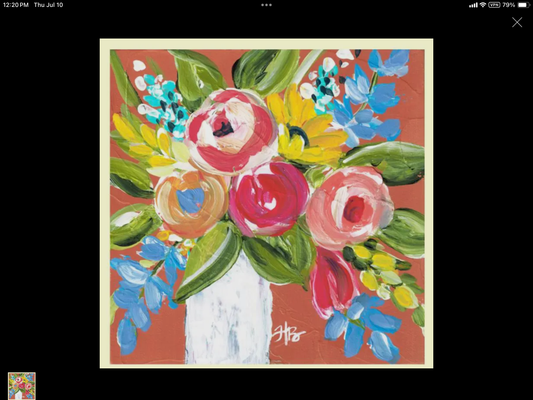 Rose’s Coral Square Pillow Swap Lucky Bird Co.