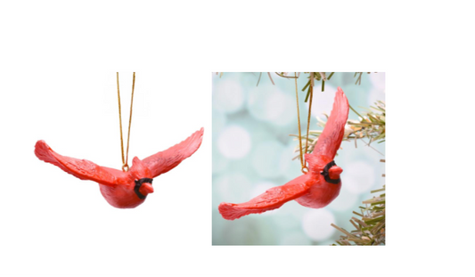 Flying Cardinal Ornament