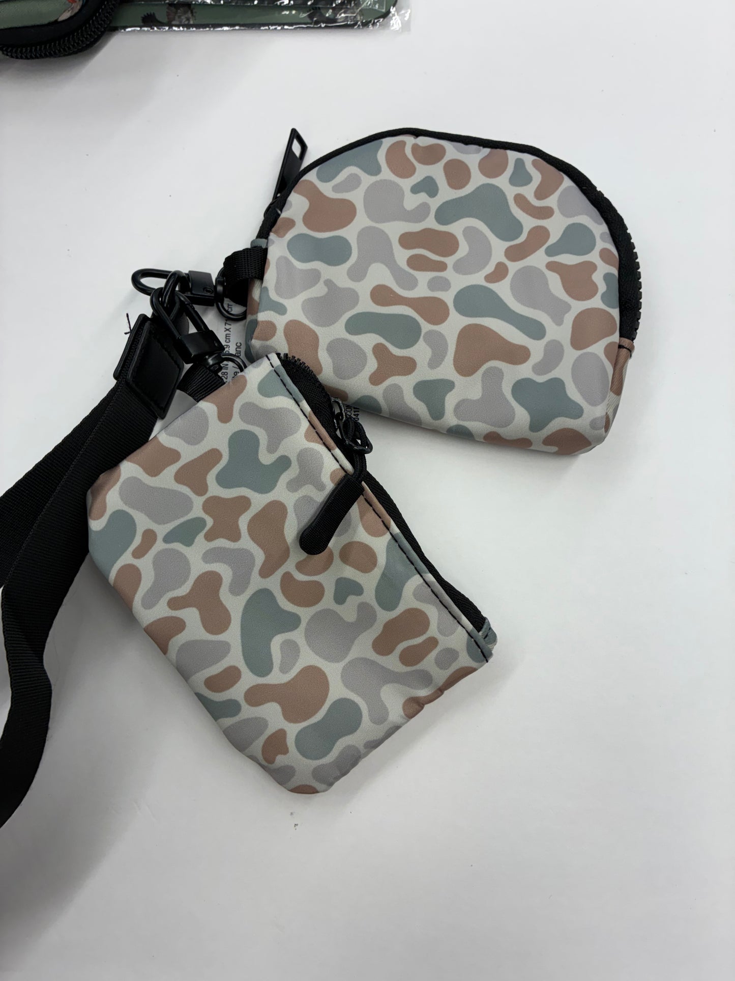 Camo Dual Pouch Wristlet