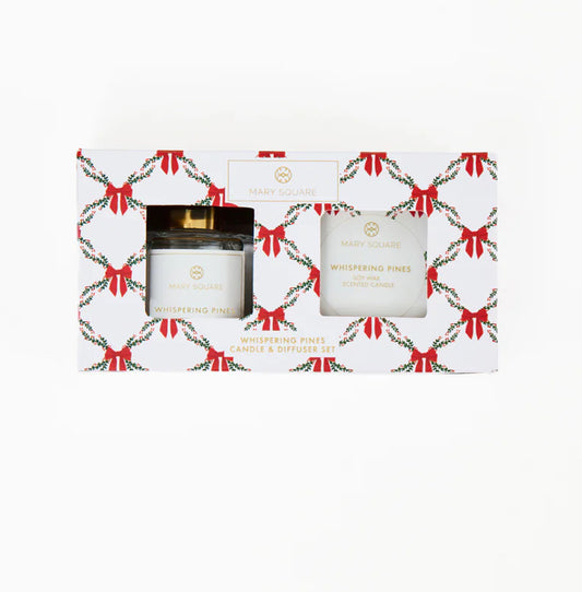 Candle Reed Diffuser Set - Whispering Pines - Mary Square