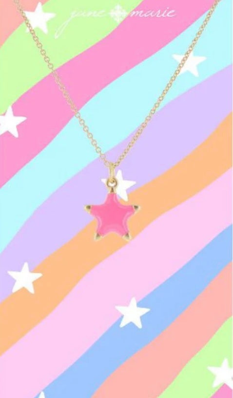 Scout Necklace Pink Star / Jane Marie