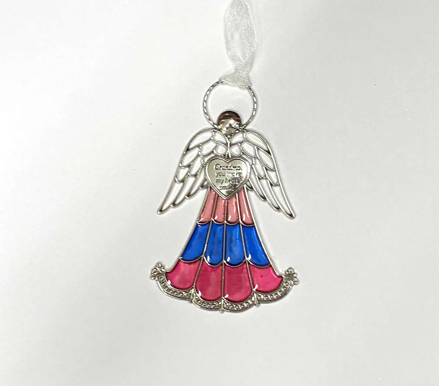 Ganz Stained Glass Miniature Angel Ornaments