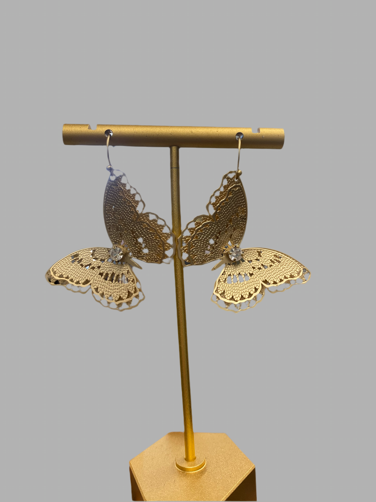 Gold Butterfly Earrings
