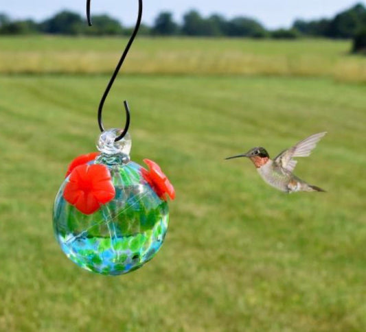 Glass Hummingbird Feeders