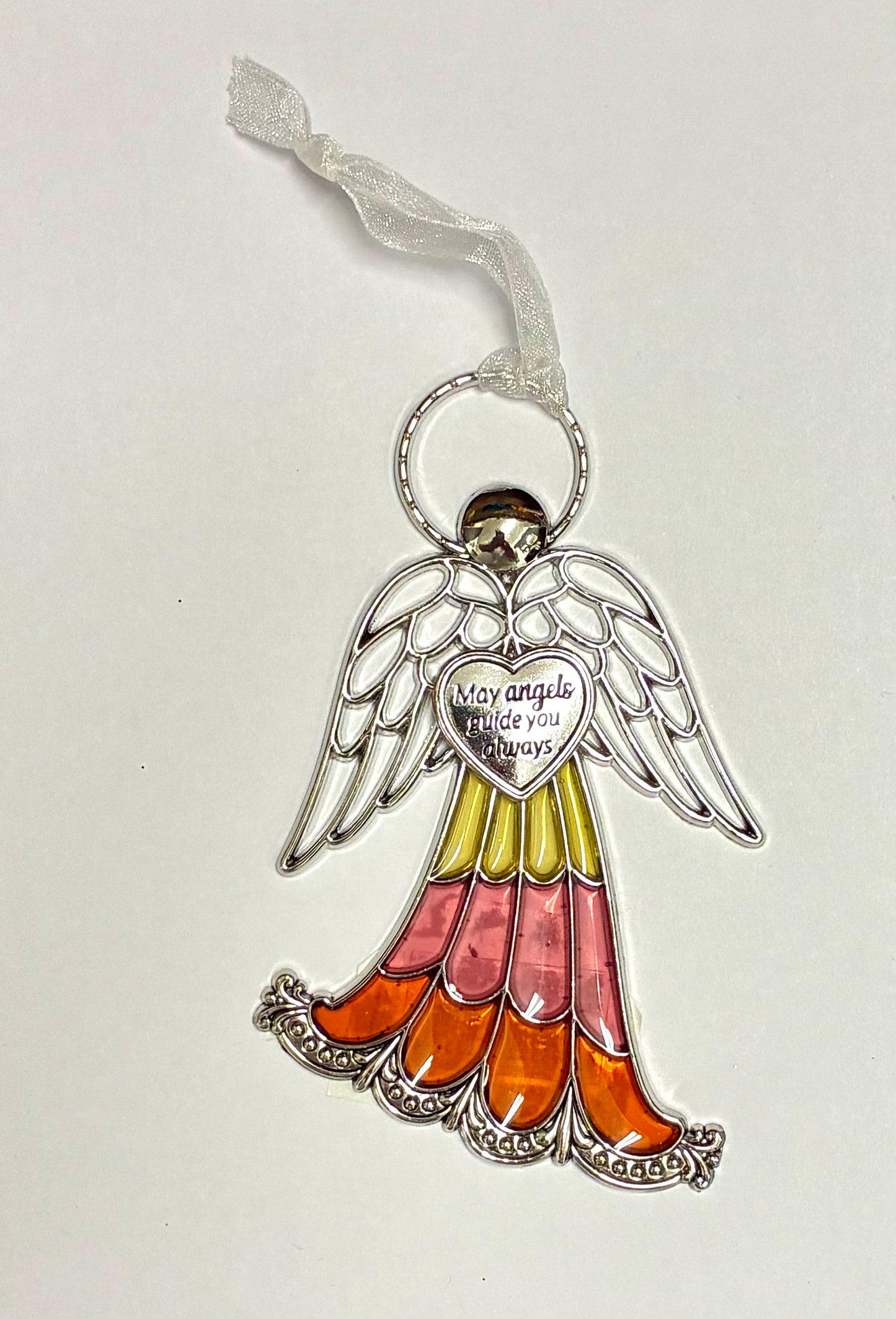 Ganz Stained Glass Miniature Angel Ornaments