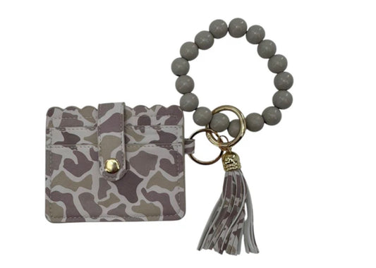 LULU MAC Beaded Wristlet ID/Wallet