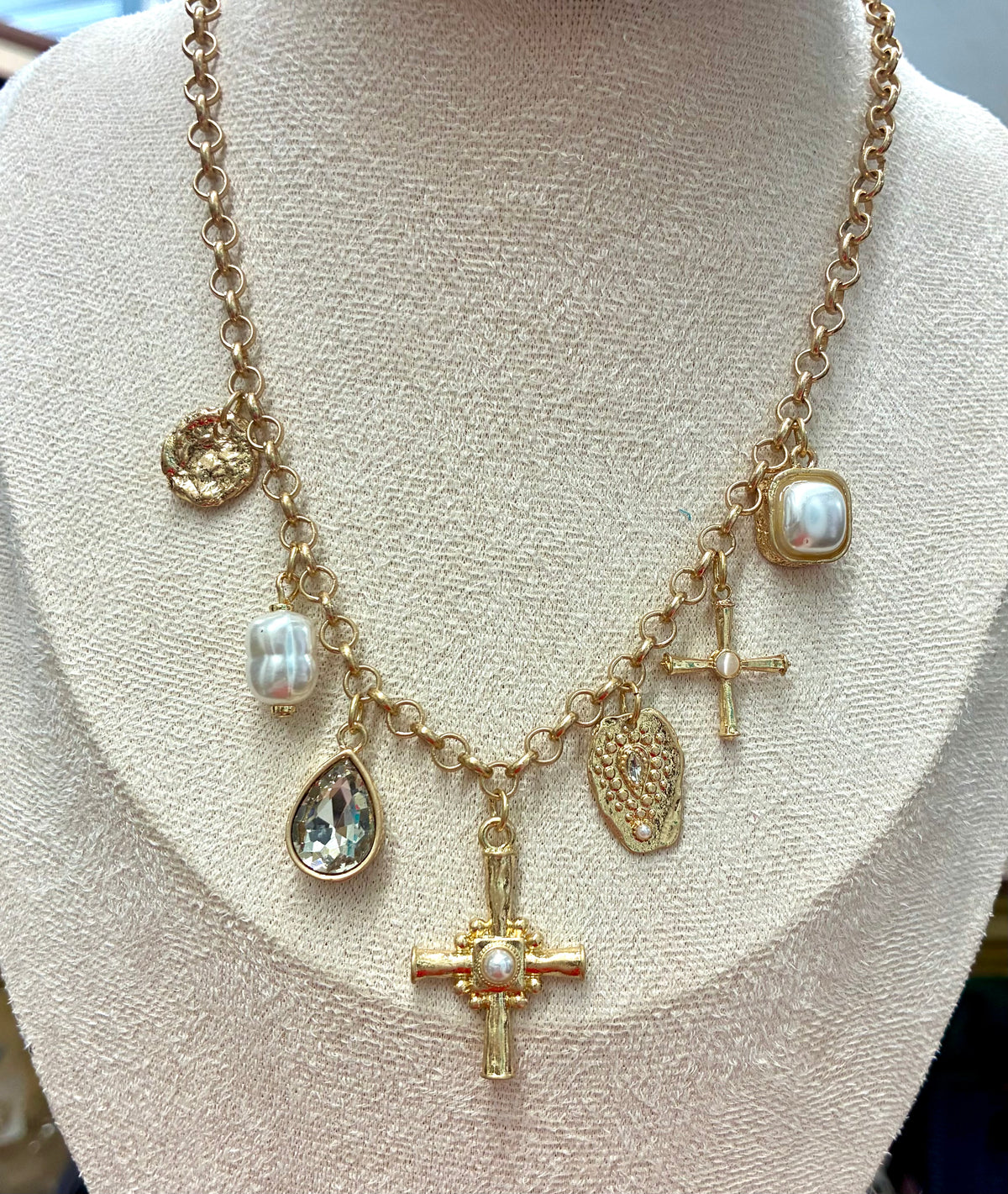 Gold Charm Necklace