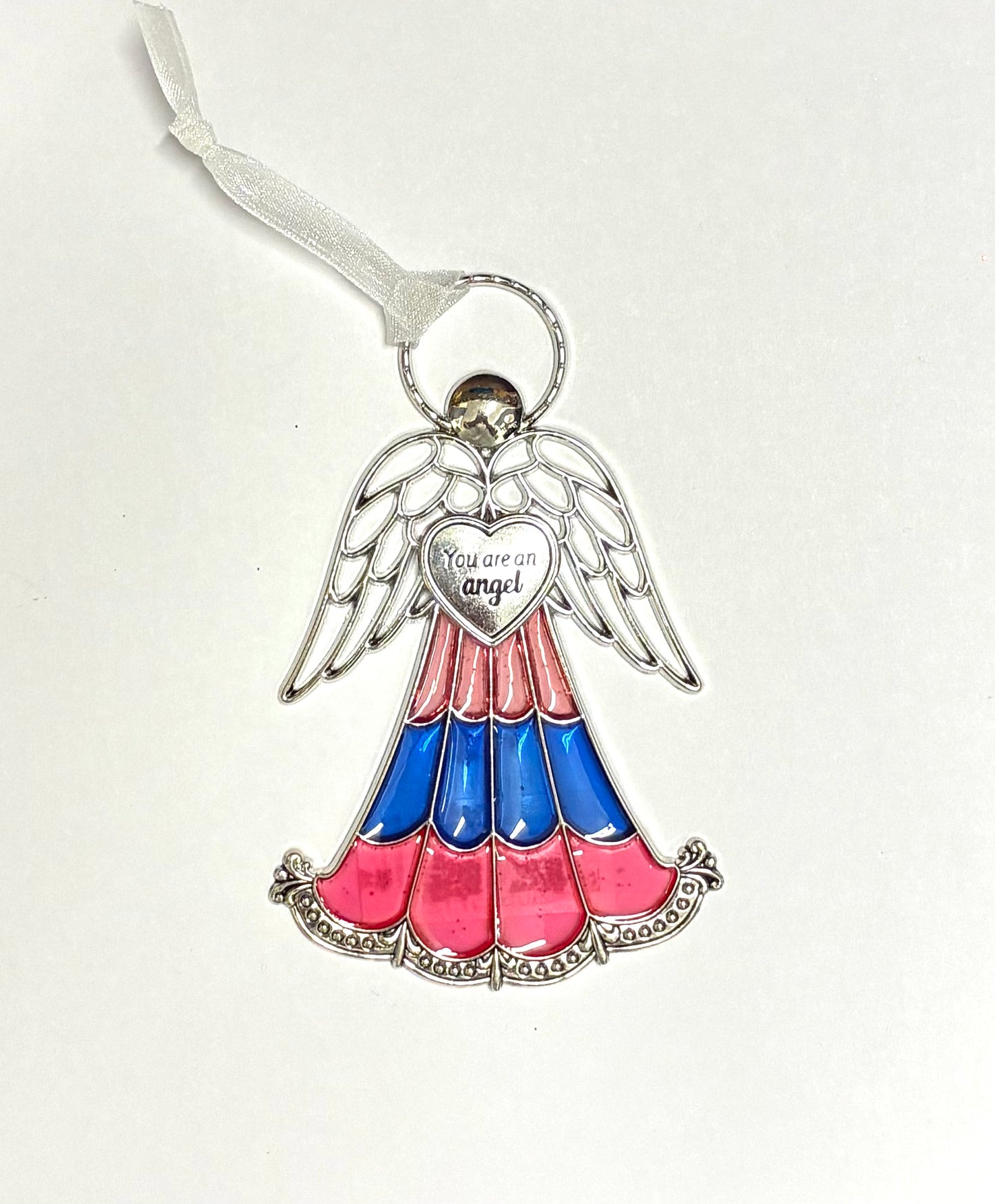 Ganz Stained Glass Miniature Angel Ornaments