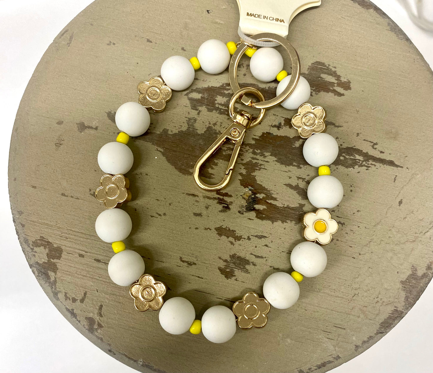 Colorful Daisy Keychain