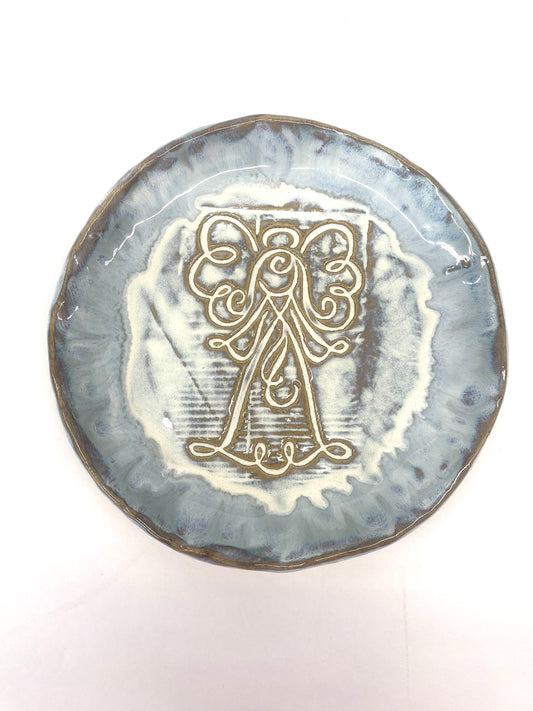 Tab Boren Pottery - Angel Plate