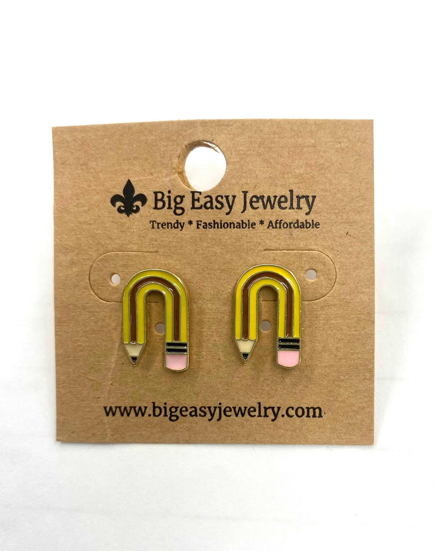 Pencil U-Shaped Earrings