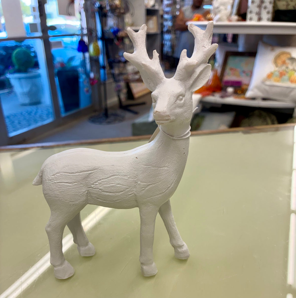 White Stag Deer / Standing and Sitting