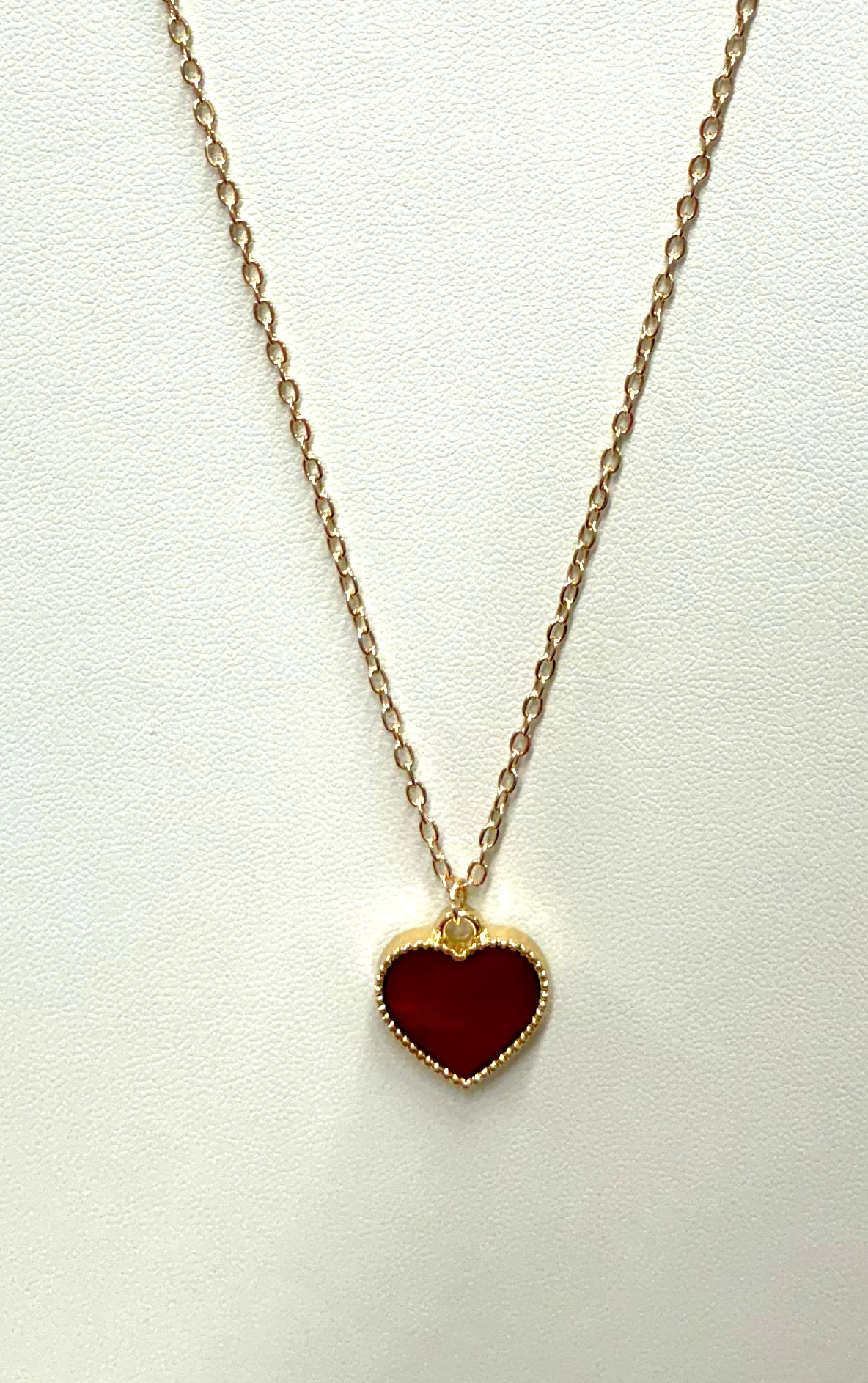 Viola Heart Shaped Necklace Gold Chain