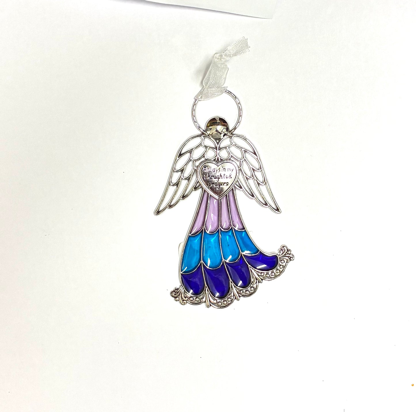 Ganz Stained Glass Miniature Angel Ornaments
