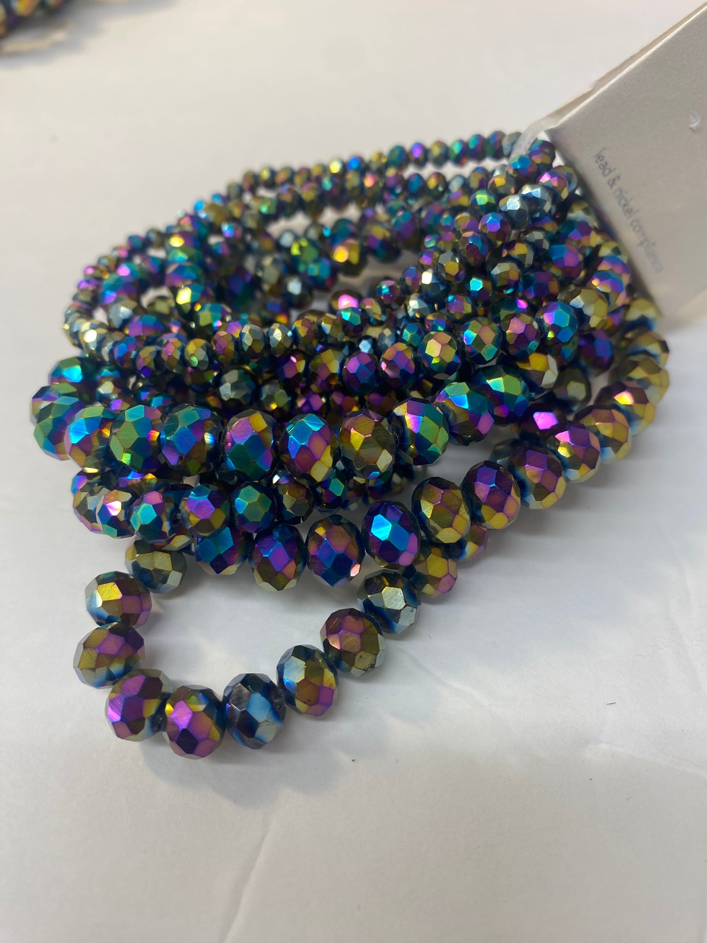 Sparkling Iridescent Mardi Gras Bracelets