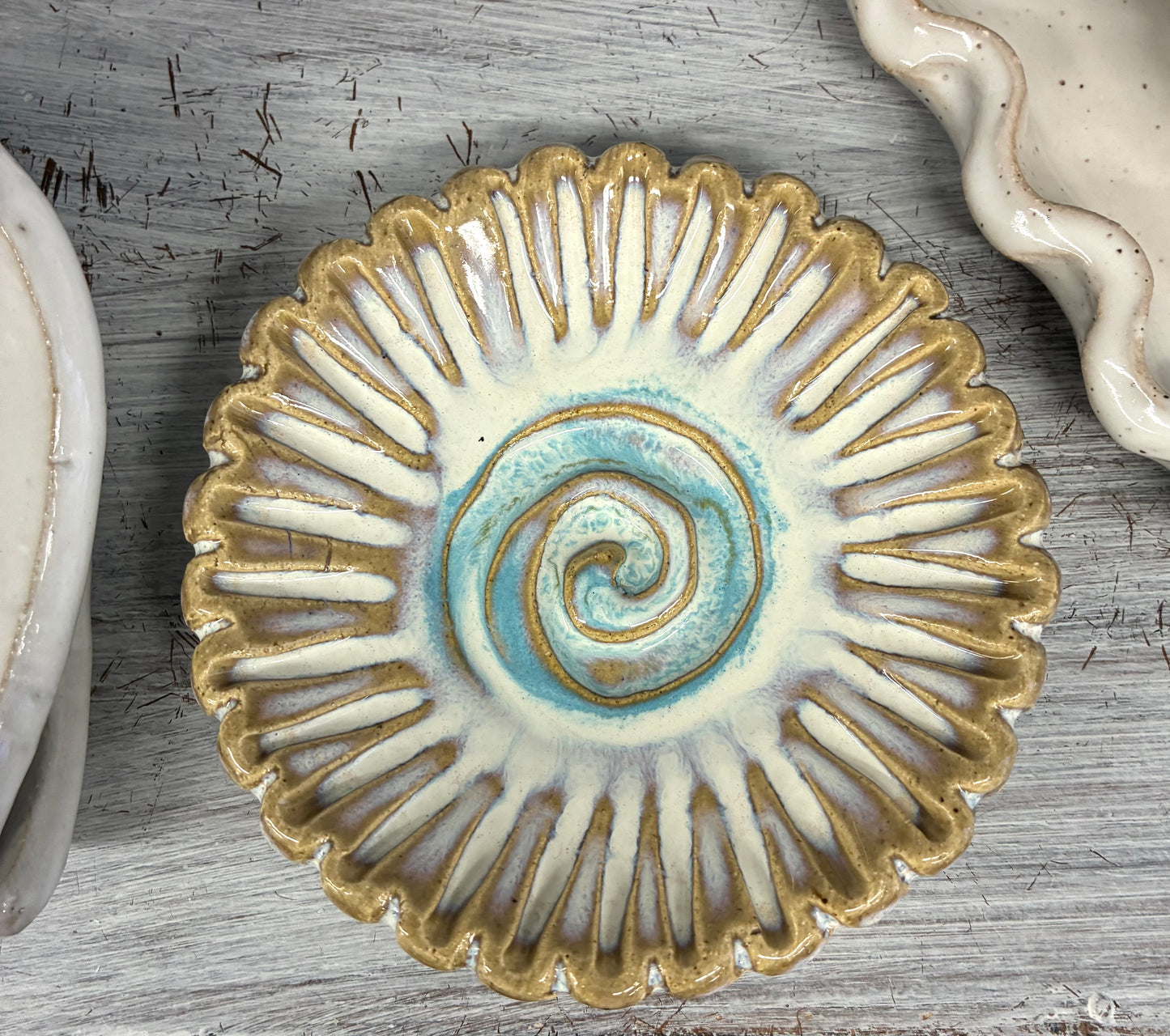 Southern Wildflower Trinket Tab Boren Pottery