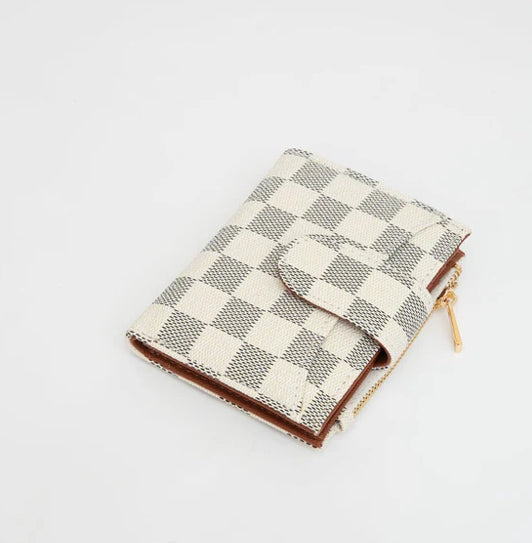 Checker Print Wallet